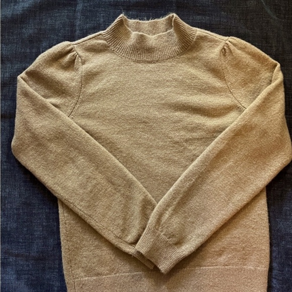 A Loves A Camel Color Mock Turtleneck Sweater, Si… - image 6